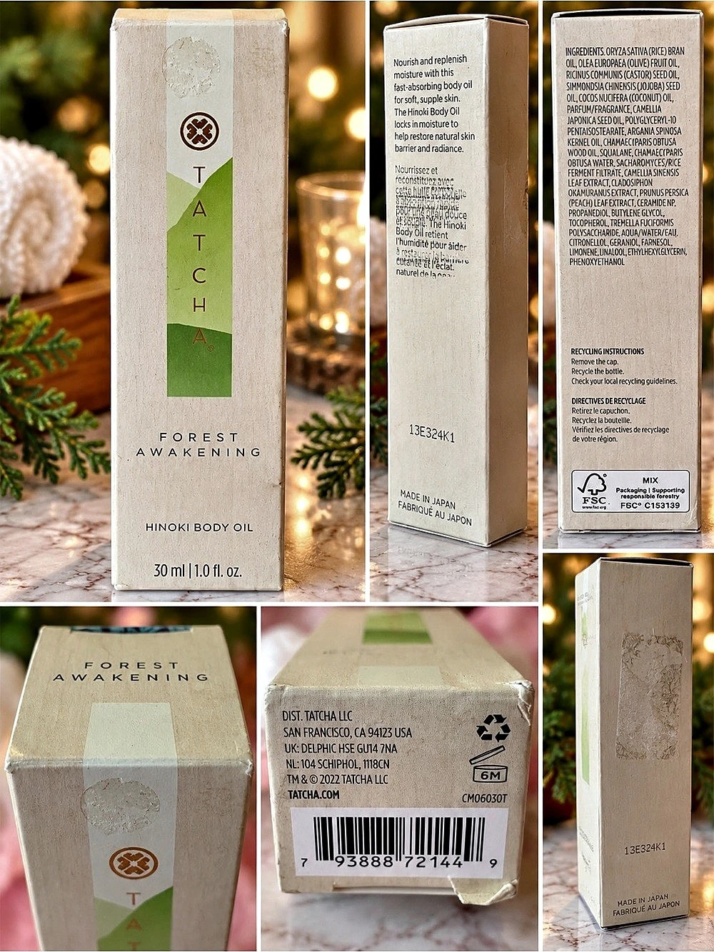 Tatcha Forest Awakening Hinoki Body Oil 30 mL - Picture 2 of 7